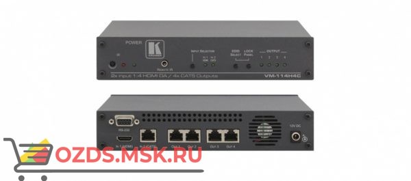 Kramer VM-114H4C: Передатчик сигнала HDMI с одного из 2 входов (TP или HDMI) в кабель витой пары (TP)