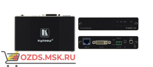 Kramer TP-580RD: Приёмник HDMI, RS-232 и ИК по витой паре HDBaseT с разъемом DVI-I