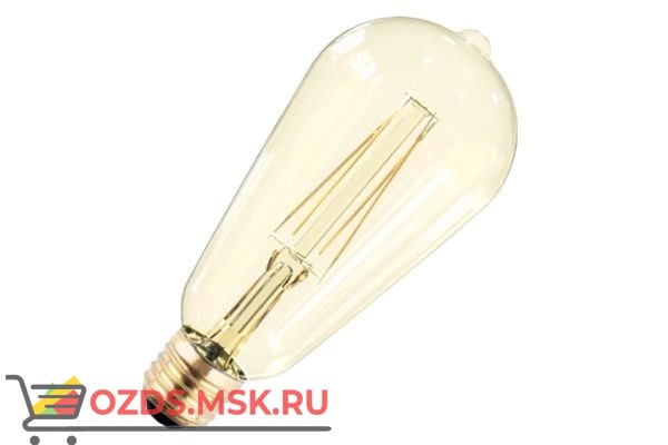 IN HOME LED-ST64-deco 7Вт Е27 3000К 630Лм золотистая: Лампа
