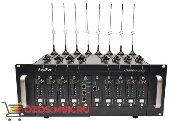 AP-GS3000, базовое шасси с портами 2x10100Mbps Ethernet (SIP & H.323), 8 слотов, расширение до 32 G