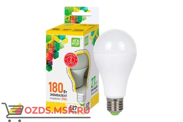ASD LED-A60 20Вт Е27 3000К 1800Лм: Лампа