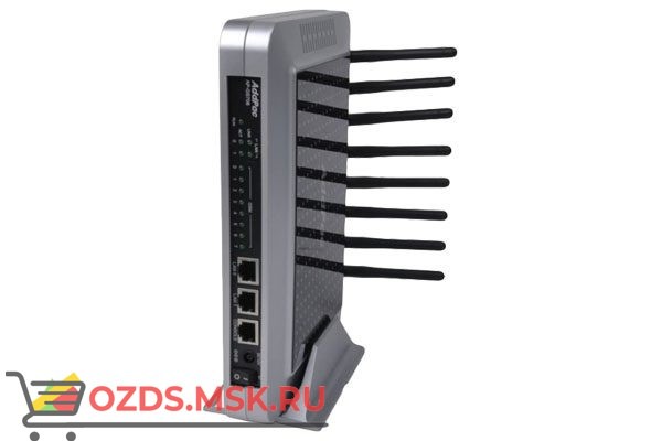 ADD-AP-GS708W, 8 GSM каналов, SIP & H.323, CallBack, SMS. Порты Ethernet 2×10/100 Mbps: VoIP-GSM шлюз