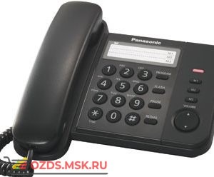 Panasonic KX-TS2352RUB проводной телефон, цвет черный: Проводной телефон