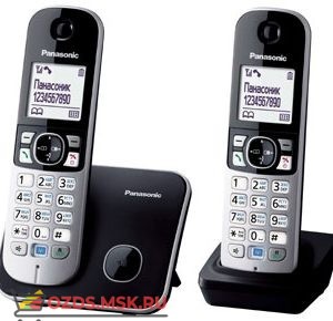 Panasonic KX-TG6812RUB-, цвет черный: Беспроводной телефон DECT (радиотелефон)