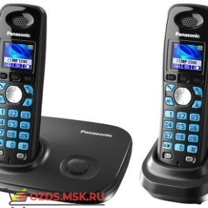 KX-TG8012RUT-, цвет темно-серый металлик: Беспроводной телефон Panasonic DECT (радиотелефон)