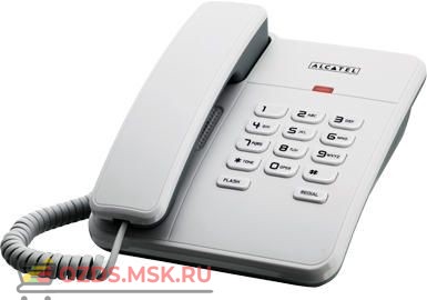 25-RS (white) Alcatel, цвет белый: Проводной телефон