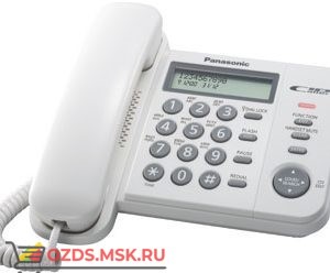Panasonic KX-TS2356RUW проводной телефон, цвет белый: Проводной телефон
