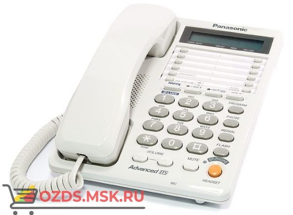 Panasonic KX-TS2368RUW 2-х линейный, цвет белый: Проводной телефон