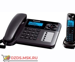 Panasonic KX-TG6461RUT-с автоответчиком, цвет темно-серы: Беспроводной телефон DECT (радиотелефон)