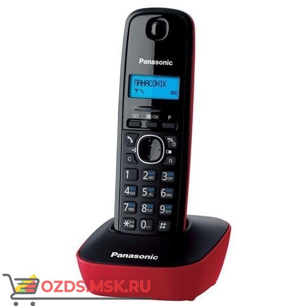 Panasonic KX-TG1611RUR-, цвет красный: DECT (радиотелефон)