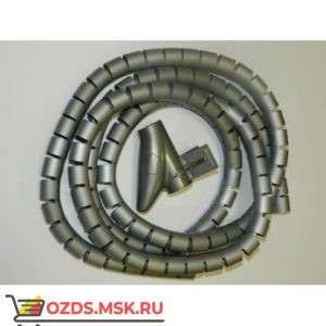 Пластиковый спиральный рукав для кабеля д.25 мм (2 м) и инструмент, серый