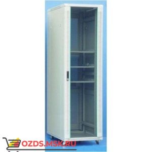 Шкаф телекоммуникационный напольный 47U (800х1000х2277) дверь стекло, задняя-перфорир., цвет-серый