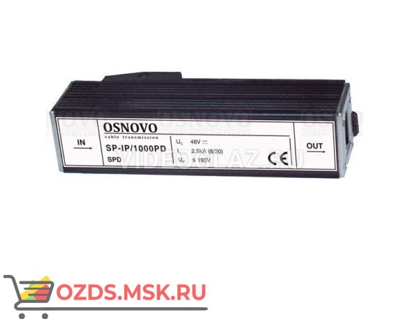 OSNOVO SP-IP1000PD Грозозащита цепей управления и IP-сетей
