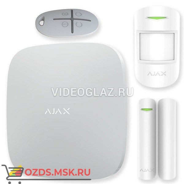 Ajax StarterKit Plus(white): Комплект беспроводной GSM-сигнализации