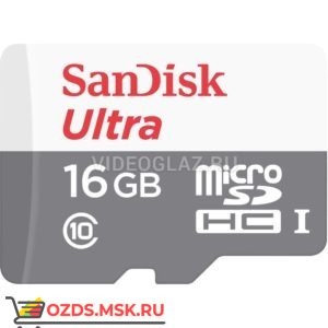 SanDisk 16Gb microSDHC Ultra Class 10 с адаптером: Карта памяти
