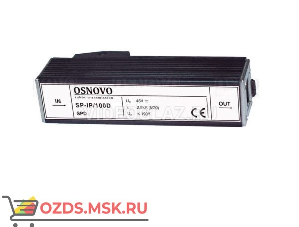 OSNOVO SP-IP100D Грозозащита цепей управления и IP-сетей