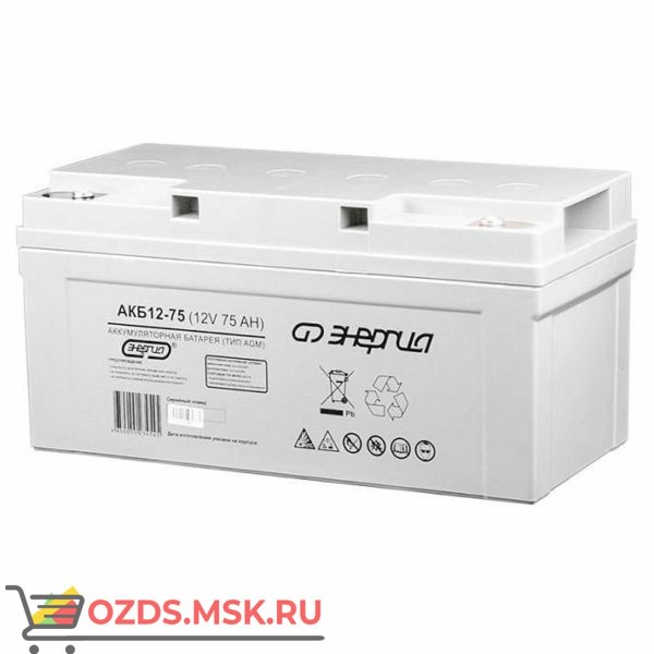 Энергия АКБ 12-75 Е0201-0021 Аккумулятор