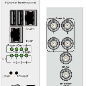 8PSK/QAM трансмодулятор счетверенный с IP4-in/MUX  - DMM-2410TM-30S2C PBI