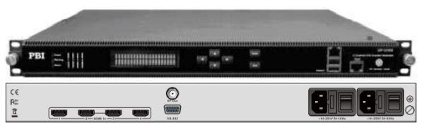 Кодер 4xH.264/MPEG-2 SD/HD с 4*HDMI/IP/модулятор DVB-T2 - DXP-8000EM-42HT2 PBI