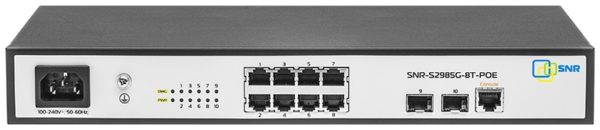 Управляемый POE Ethernet коммутатор уровня 2 - SNR-S2985G-8T-POE
